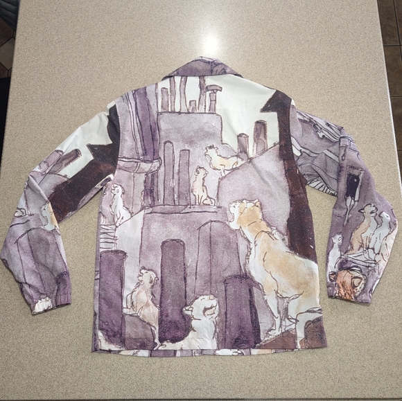 Disney The Aristocats Nylon Windbreaker Jacket Small - Picture 5 of 15